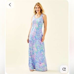 LILLY PULITZER Treena Maxi Dress NWT Size XS Multi All Together Now style 003616